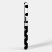 iPhone Case für Black and White Polka Dots (Rückseite / Rechts)
