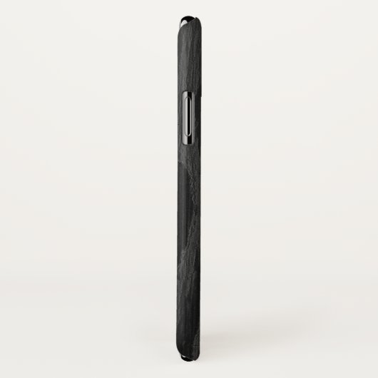 iPhone Case für Black Wood Design (Hinten/Rechts)