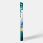 iPhone Case für blaues und Aquamarines Abstraktes  (Rückseite / Links)