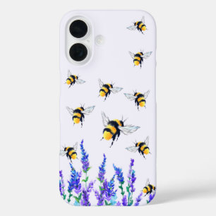 iPhone Case für Blume und Bienen