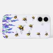 iPhone Case für Blume und Bienen (Rückseite (Horizontal))