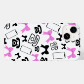 iPhone Case für Bows und Telefone (Rückseite (Horizontal))