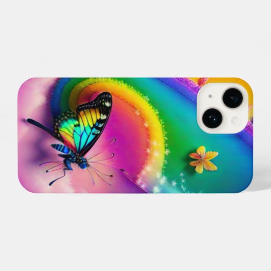iPhone Case für Butterfly-Design Hülle (Rückseite (Horizontal))