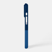 iPhone Case für das coole blaue geometrische Muste Hülle (Linke Seite)