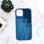 iPhone Case für das coole blaue geometrische Muste Hülle