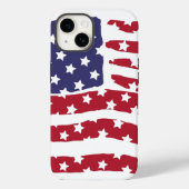 iPhone Case für das Design von Red White Blue Flag (Rückseite)