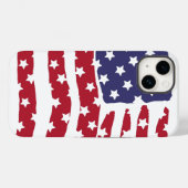 iPhone Case für das Design von Red White Blue Flag (Rückseite (Horizontal))