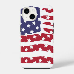 iPhone Case für das Design von Red White Blue Flag 14 Hülle