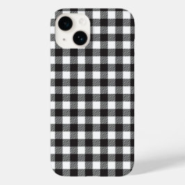 iPhone Case für den Karo in Schwarz und Weiß
