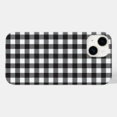iPhone Case für den Karo in Schwarz und Weiß (Rückseite (Horizontal))