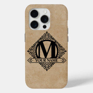 iPhone Case für die verzierte Monogram-Design