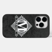iPhone Case für die verzierte Monogram-Design (Rückseite (Horizontal))