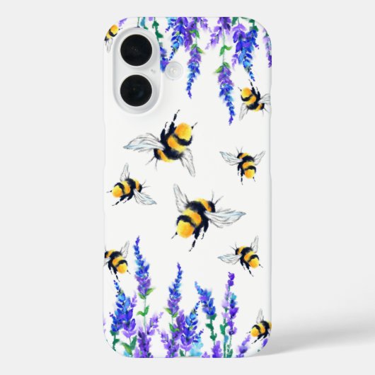 iPhone Case für fliegende Bienen (Rückseite)