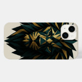 iPhone Case für geometrische Löwen - Abstrakte Abd (Rückseite (Horizontal))