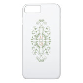 iPhone Case für Green und Gold Monogram (Rückseite)