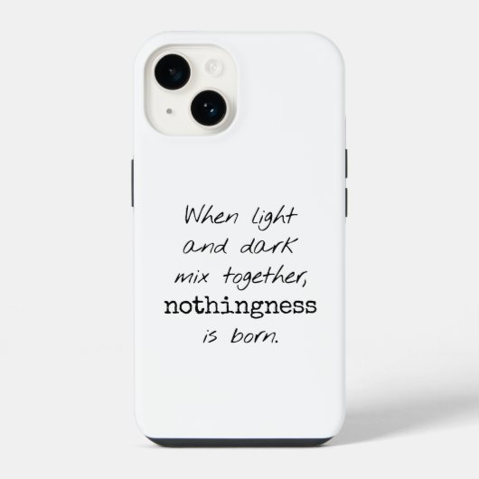 iPhone Case für Licht und Dunkel Hülle (Rückseite)