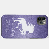 iPhone Case für lila Glitzer Unicorn Case-Mate (Rückseite (Horizontal))