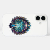 iPhone Case für luxuriöse Cosmic Peacock (Rückseite (Horizontal))