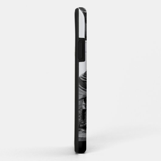 iPhone Case für Mütter in Schwarz-Weiß-Foto (Hinten/Rechts)