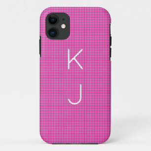 iPhone Case für niedliche blaue und rosa Punkte