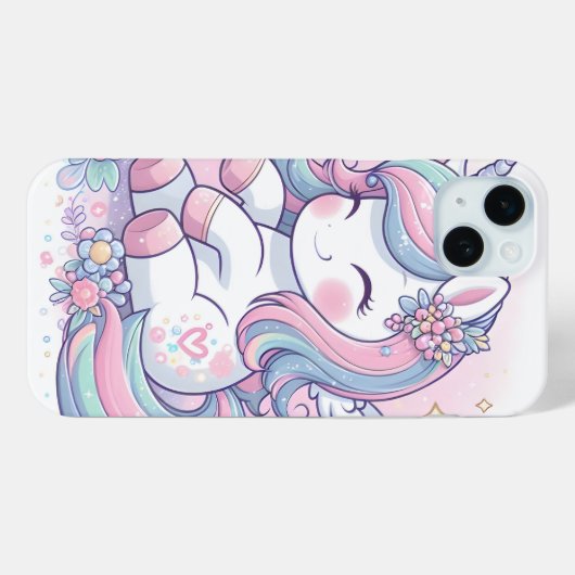 iPhone Case für niedliches Unicorn-Fall (Rückseite (Horizontal))