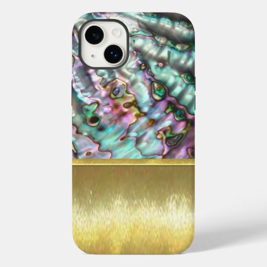 iPhone Case für Öl und Wasser-Abalone-Muschel (Rückseite)
