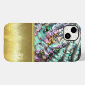 iPhone Case für Öl und Wasser-Abalone-Muschel (Rückseite (Horizontal))