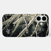 iPhone Case für personalisierte Schwarz-Weiß-Branc (Rückseite (Horizontal))