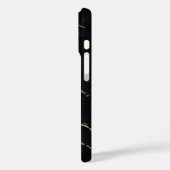 iPhone Case für personalisierte Schwarz-Weiß-Branc (Rückseite / Links)