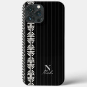 iPhone Case für personalisierte Schwarz-Weiß-Gehäu (Rückseite)