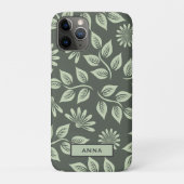 iPhone Case für personalisiertes Blumenmuster (Rückseite)