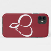 iPhone Case für Red & White Liebe (Rückseite (Horizontal))