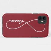 iPhone Case für Rot und Weiß-Liebe (Rückseite (Horizontal))