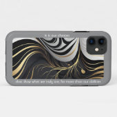 iPhone Case für schwarz und gold (Rückseite (Horizontal))