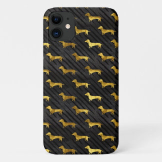 iPhone Case für Schwarz und Gold Dackel