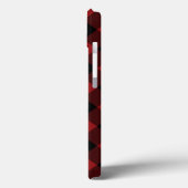 iPhone Case für Schwarz und Rot-Karo (Rückseite / Links)