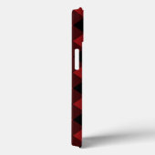 iPhone Case für Schwarz und Rot-Karo (Rückseite / Rechts)