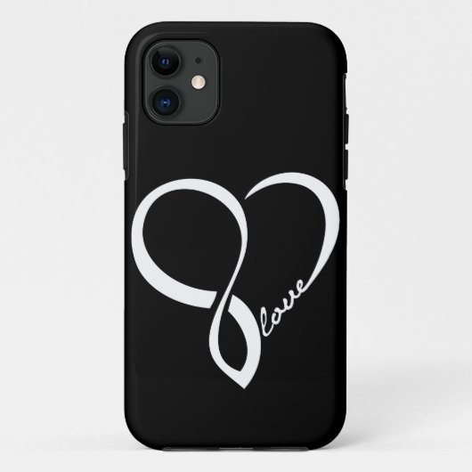 iPhone Case für Schwarz und Weiß-Liebe (Rückseite)