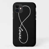 iPhone Case für Schwarz/Weiß-Liebe (Rückseite)