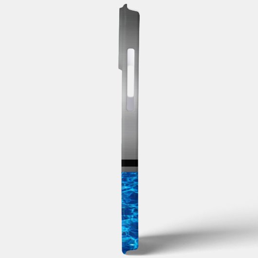 iPhone Case für Silver and Blue Water (Rückseite / Links)