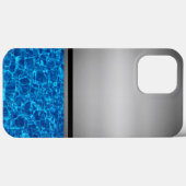 iPhone Case für Silver and Blue Water (Rückseite (Horizontal))