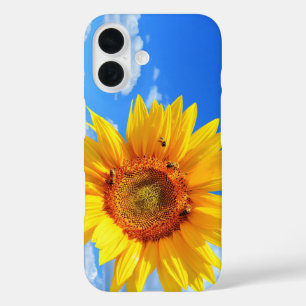 iPhone Case für Sonnenblumen und Bienen