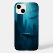 iPhone Case für Surreal Underwater City (Rückseite)