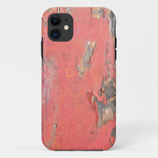 iPhone Case für Vintages Rotes Holz
