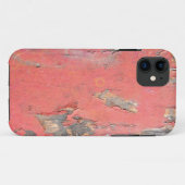 iPhone Case für Vintages Rotes Holz (Rückseite (Horizontal))