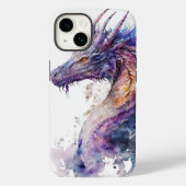 iPhone Case für Wasserfarbe Dragon (Rückseite)