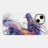 iPhone Case für Wasserfarbe Dragon (Rückseite (Horizontal))