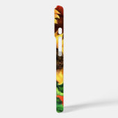 iPhone Case für Wasserfarben-Sonnenblumen (Rückseite / Links)