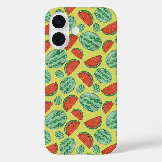 iPhone Case für Watermelon-Muster (Rückseite)
