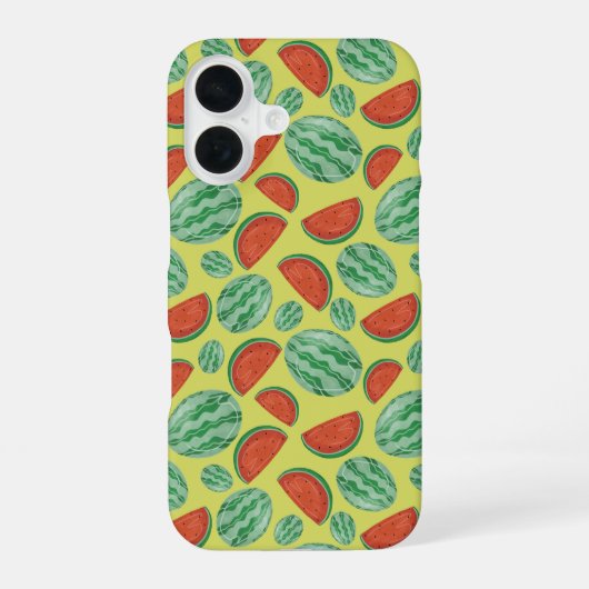 iPhone Case für Watermelon-Muster 16 Hülle (Rückseite)